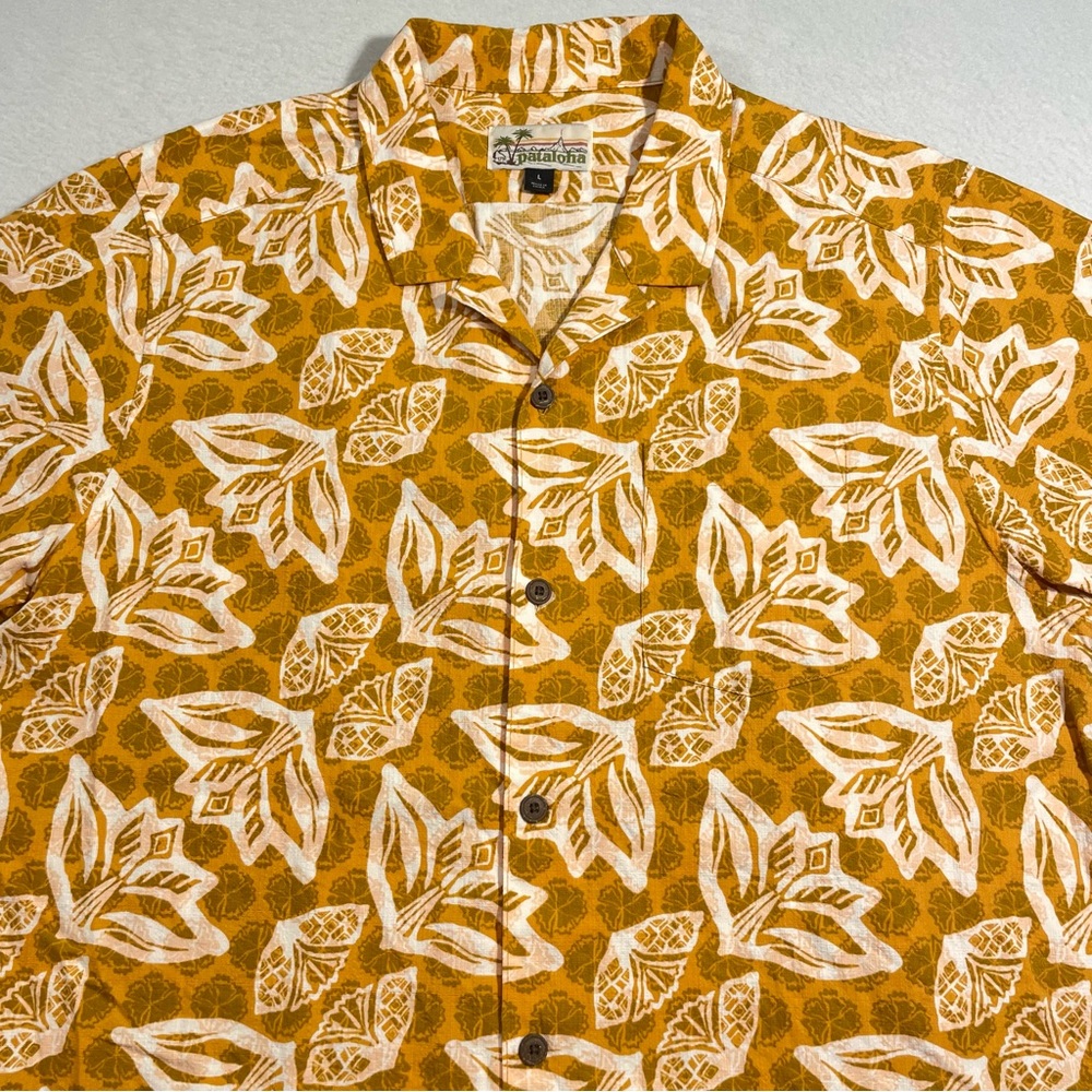 Patagonia Pataloha Mens Short Sleeve Button Up Size Large